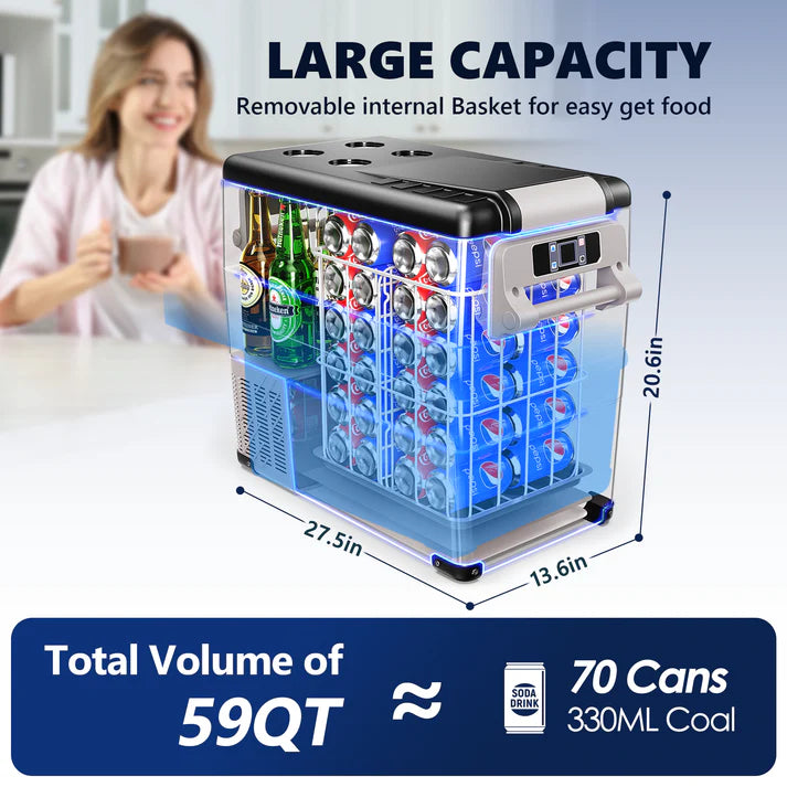 55L Portable Car Refrigerator
