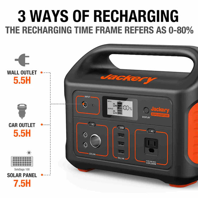 Jackery Explorer 500 518Wh (Power Bank Only)