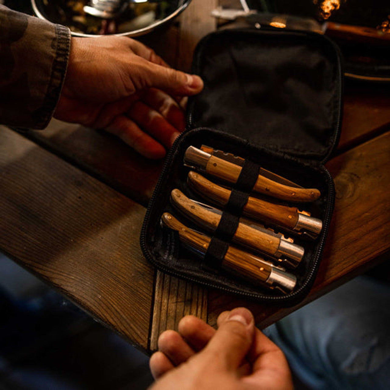 GSI RAKAU FOLDING STEAK KNIVES SET