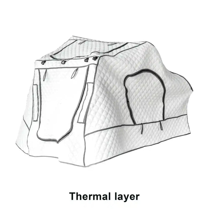 Naturnest Sirius 1 Plus Thermal Layer shown fitted to the tent shell shape