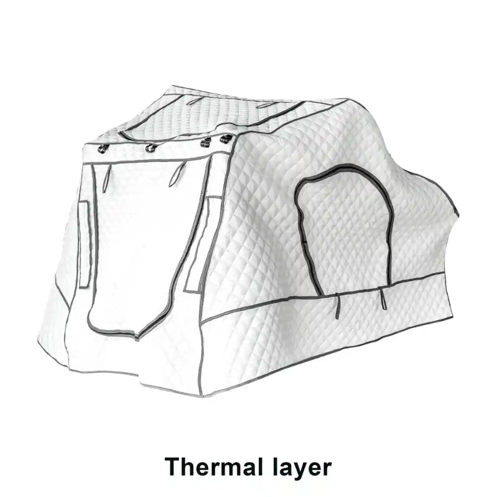 Naturnest Sirius 1 Plus XL Thermal Layer shown fitted to the tent shell shape