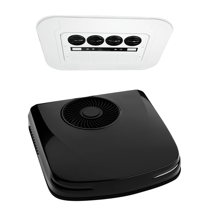 OutEquipPro 12V rooftop air conditioner and heater, 10,000 BTU, included and installed
