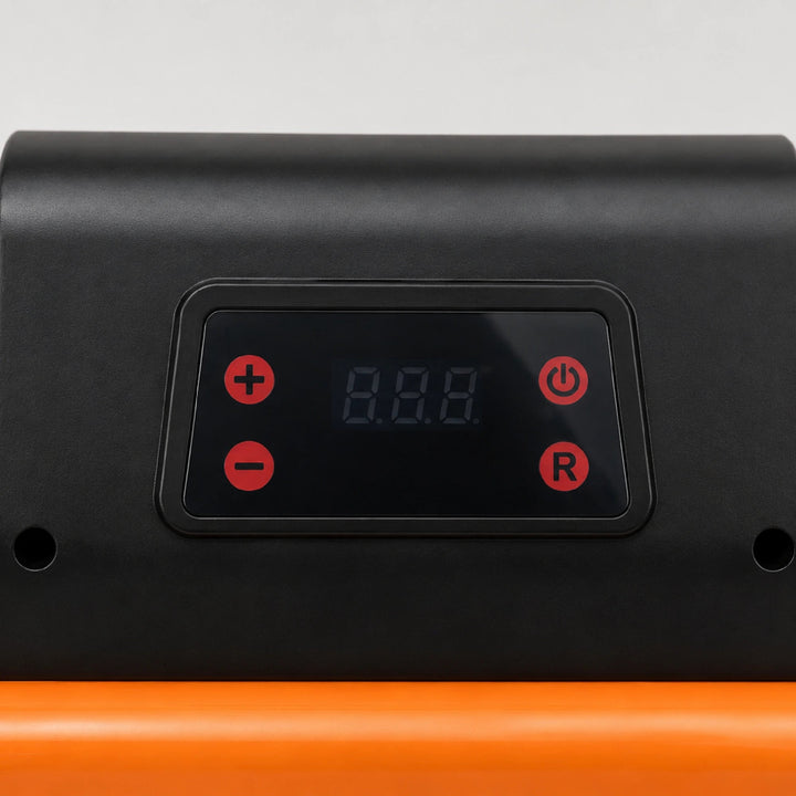 Naturnest Dual Cylinder Air Compressor built-in digital gauge display with pressure controls
