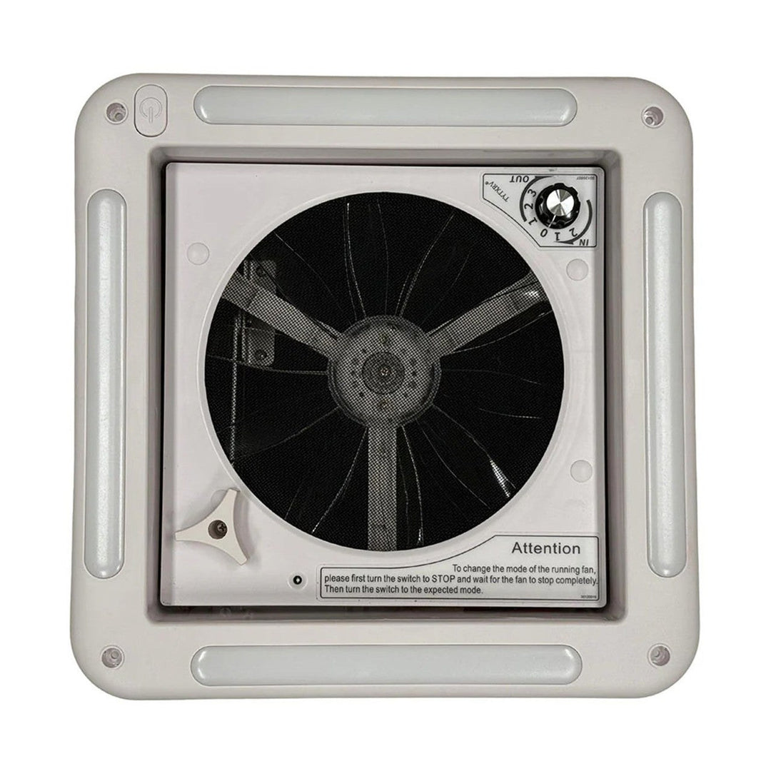 Ventilation fan with 11 inch LED light, included and installed