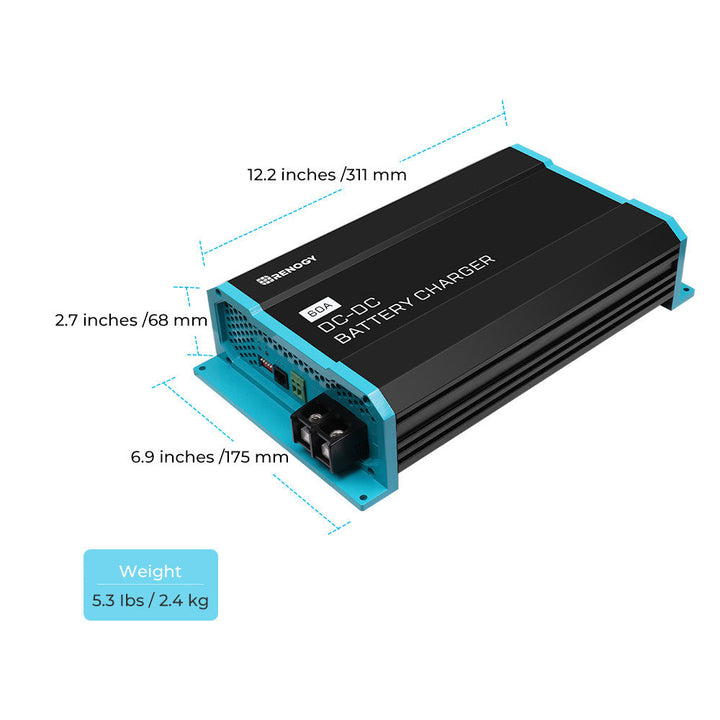 Renogy 60-Amp 12-Volt DC-to-DC On-Board Battery Charger