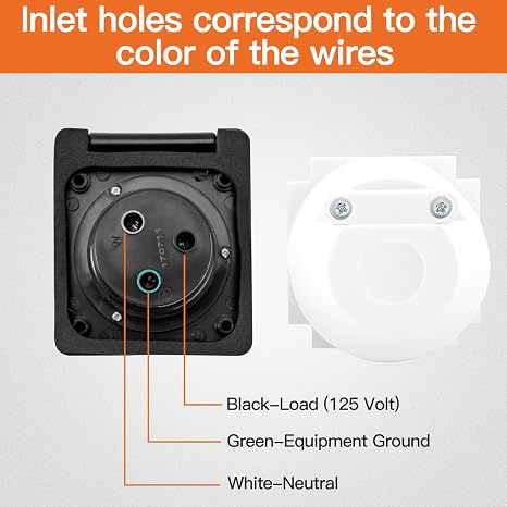 30A Twist-Lock RV Shore Power Inlet with 30A 3-Way Interior Cable_2