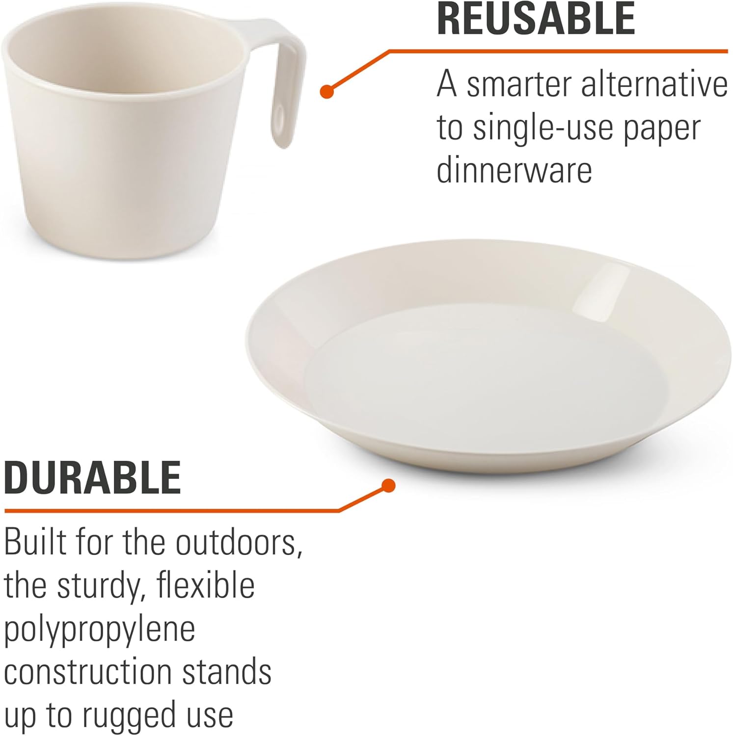 GSI CASCADIAN 1 PERSON TABLE SET - SANDSTONE - Ultimate Adventure Supply