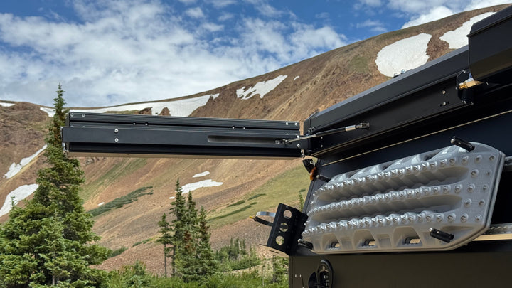 Ultimate Camp Shower Set: Hard Case Shower/Bathroom Awning + 90 Degree Swing Out - Ultimate Adventure Supply