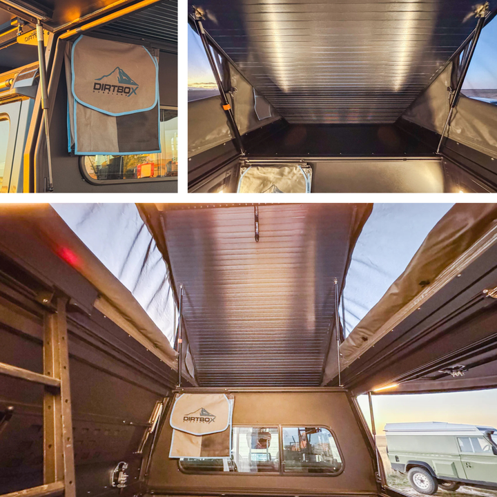 Dirtbox Canopy Camper – Modular Truck Camper Shell / Topper for Mid-Size & Full-Size Trucks (Tacoma, Tundra, F-150, Ram, Silverado)