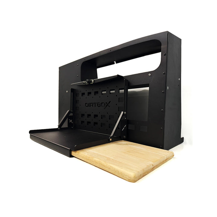 Folding Camp Table with Cutting Board & Side Molle Box - Ultimate Adventure Supply