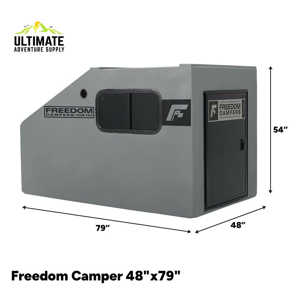 Freedom Truck Bed Camper: Roam Free with Your Pickup or Trailer 58x79 / Gray