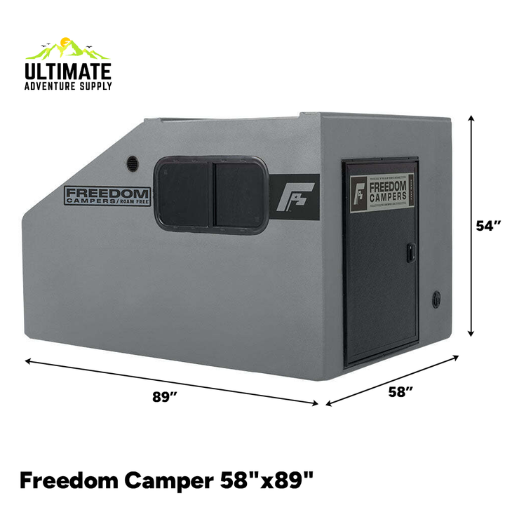 Freedom Truck Bed Camper: Roam Free with Your Pickup or Trailer 58x79 / Gray