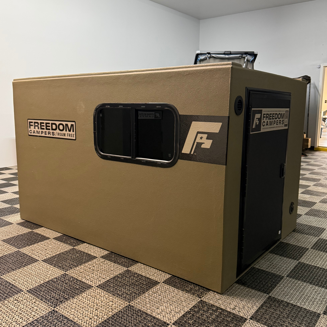 Freedom Camper Truck Bed &amp; Trailer Camper - Lightweight Insulated Shell