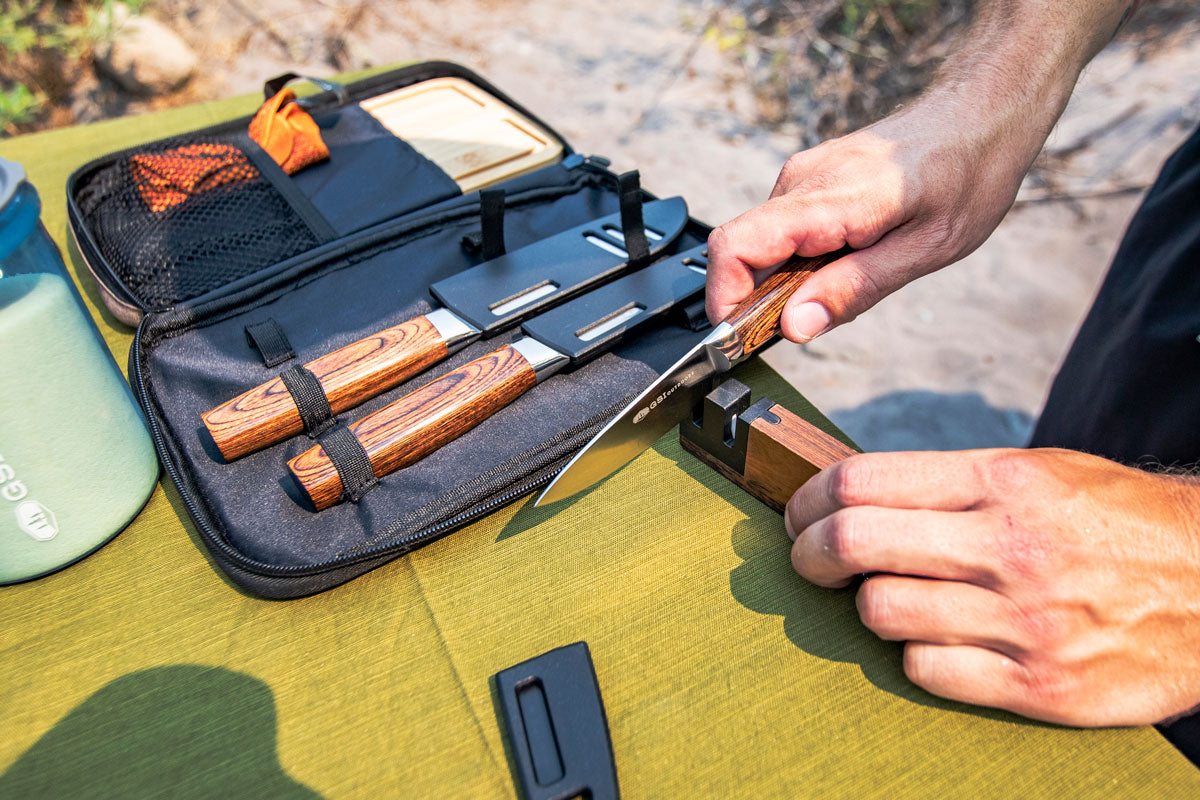 GSI Outdoors RAKAU Knife Set | Camp Kitchen Knife Kit – Ultimate