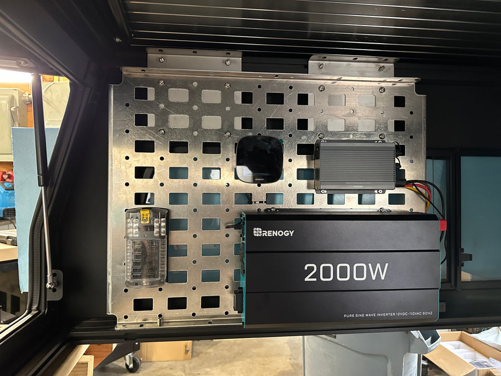 Front Molle Panel – Mount Controllers, Inverters & Organize Gear in Your Truck or Canopy Camper - Ultimate Adventure Supply