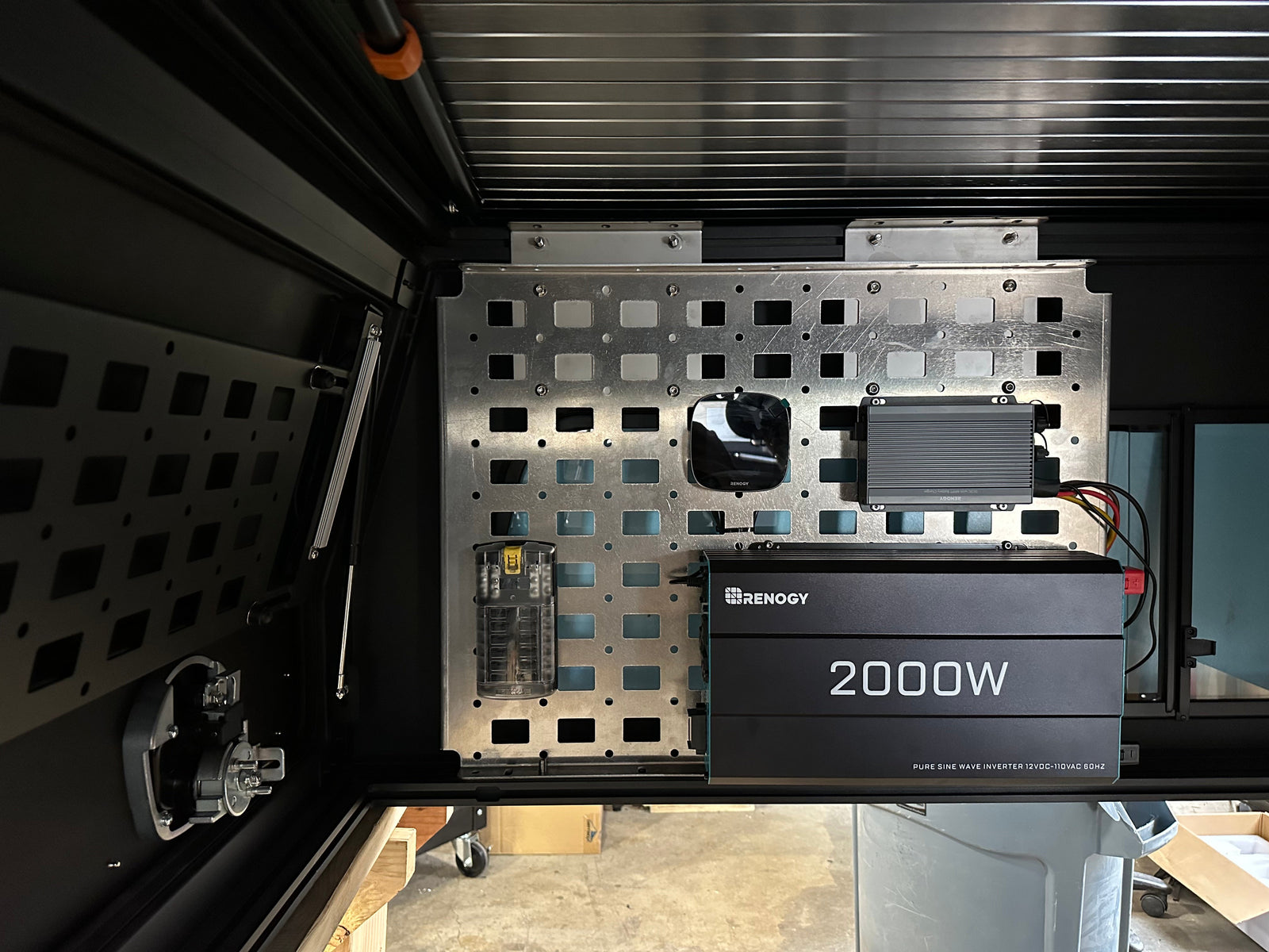 Front Molle Panel – Mount Controllers, Inverters & Organize Gear in Your Truck or Canopy Camper - Ultimate Adventure Supply