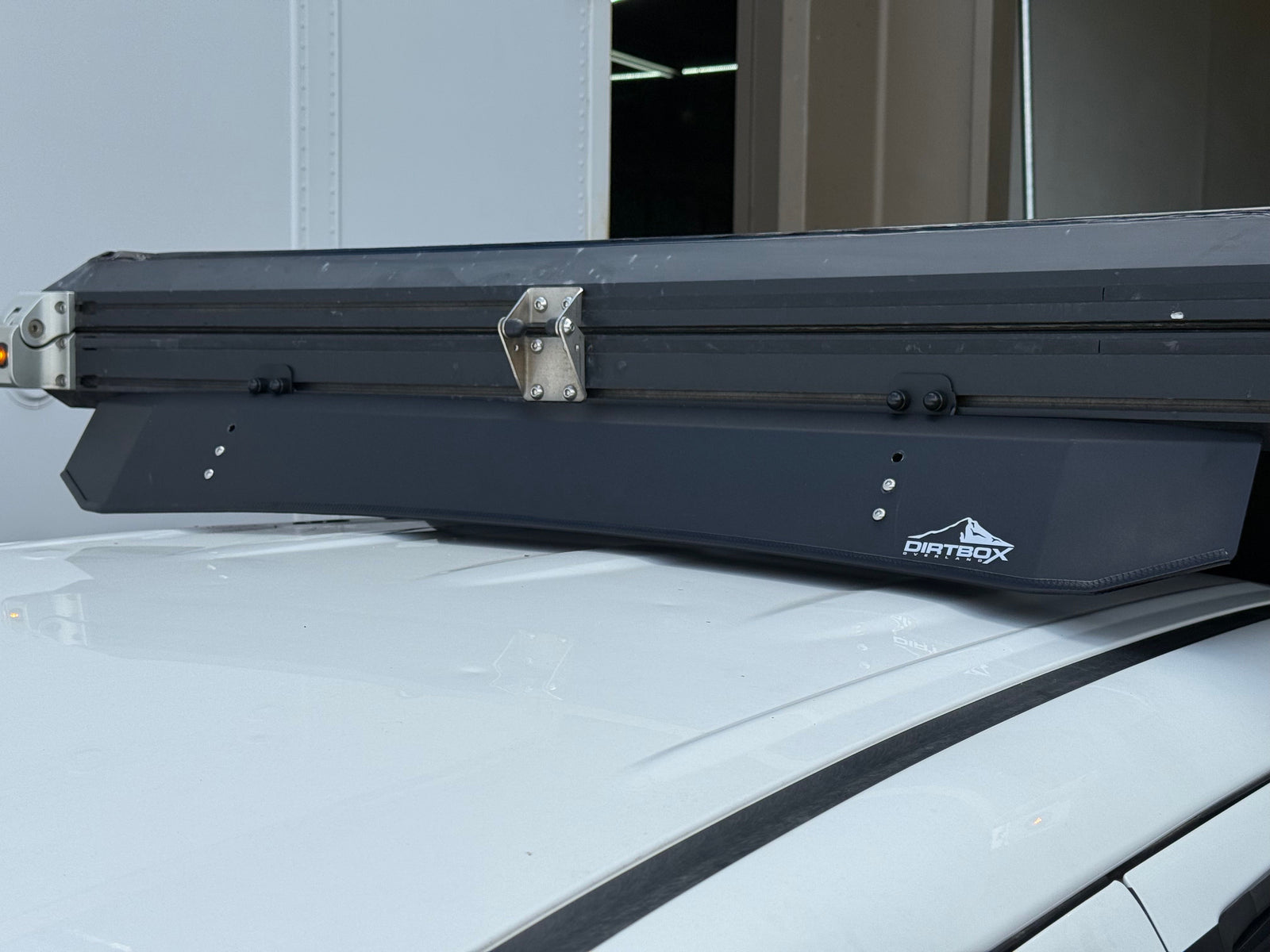 Dirtbox Canopy Camper Wind Deflector – All Aluminum, Noise Reduction, Easy Self-Install - Ultimate Adventure Supply