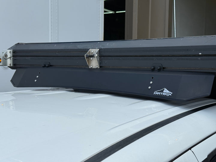 Dirtbox Canopy Camper Wind Deflector – All Aluminum, Noise Reduction, Easy Self-Install - Ultimate Adventure Supply