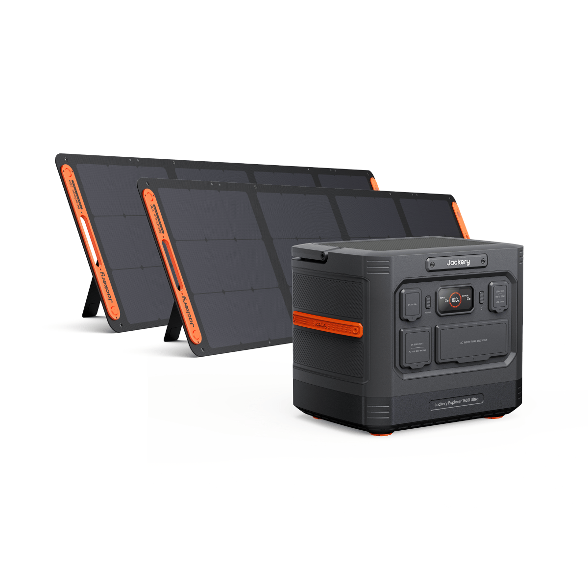 Jackery Explorer 1500 Ultra with two SolarSaga 200W solar panels bundle