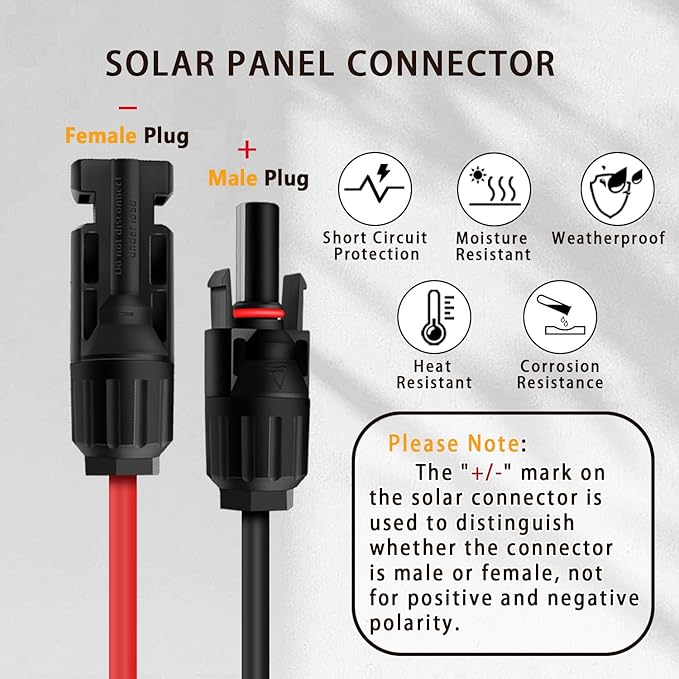 Jackery MC4 to DC Solar Panel Converter 6ft