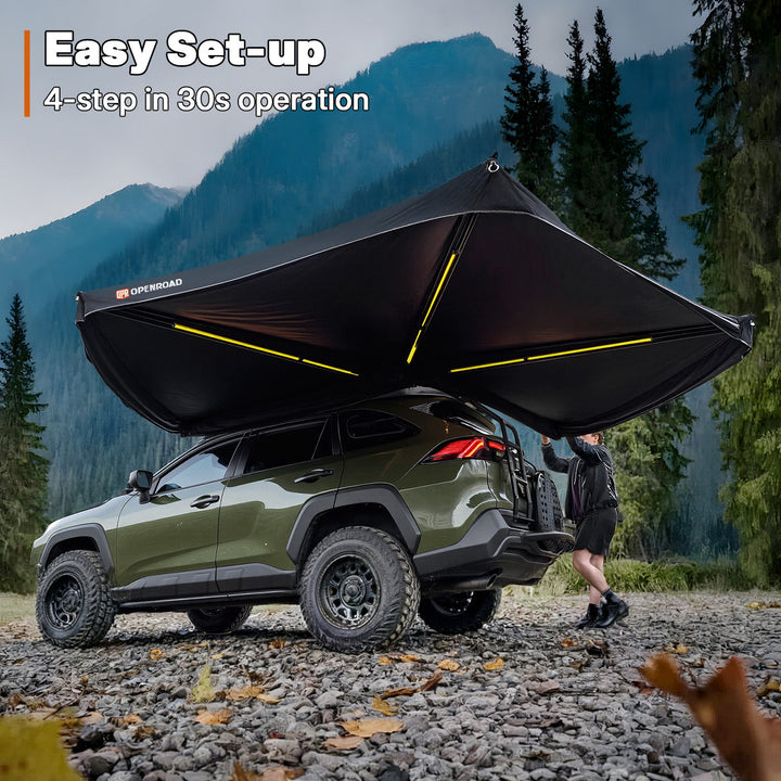 OPENROAD 270 Free Standing Awning for Camping - Adventure Series (Driver Side)