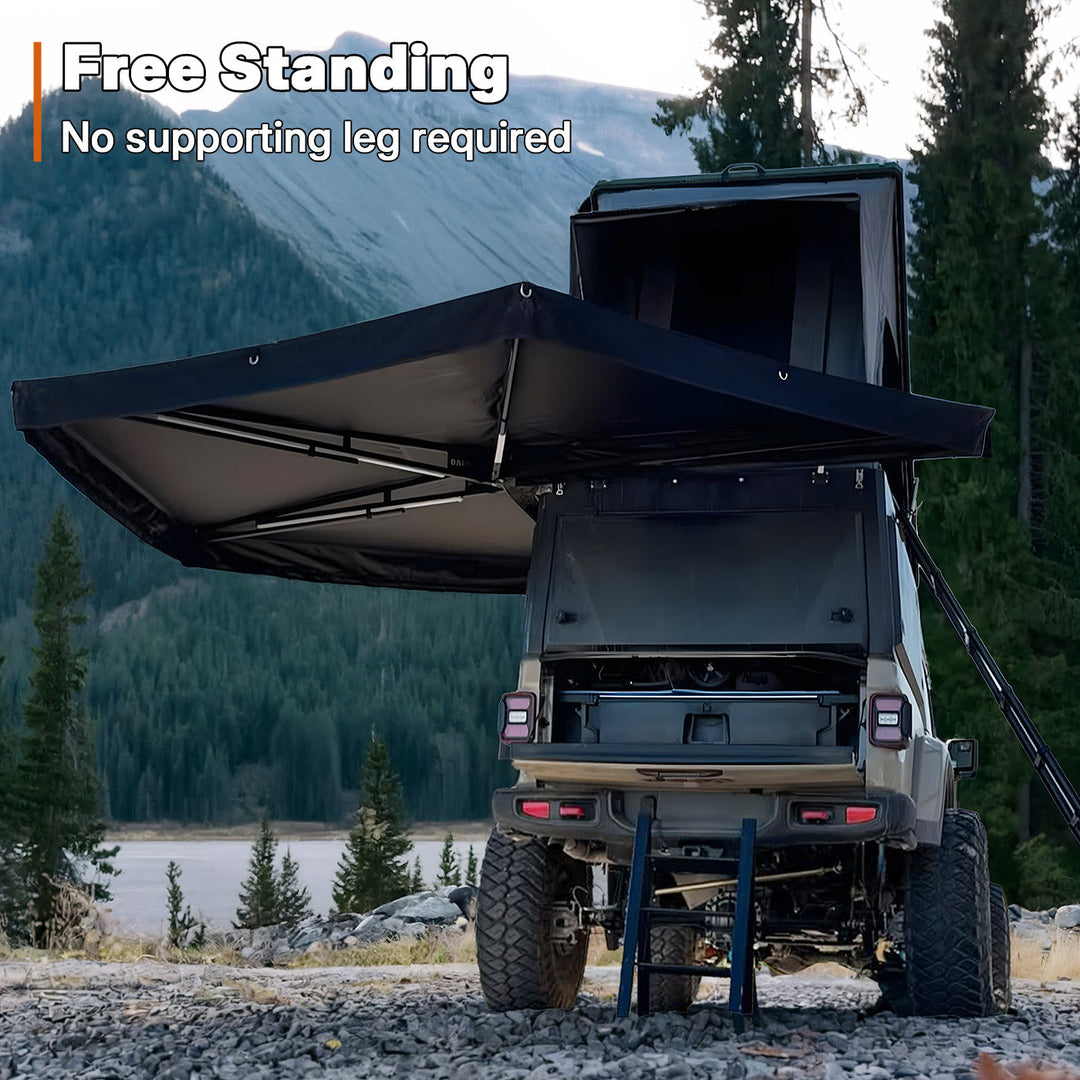 OPENROAD 270 Free Standing Awning for Camping - Adventure Series (Passenger Side)