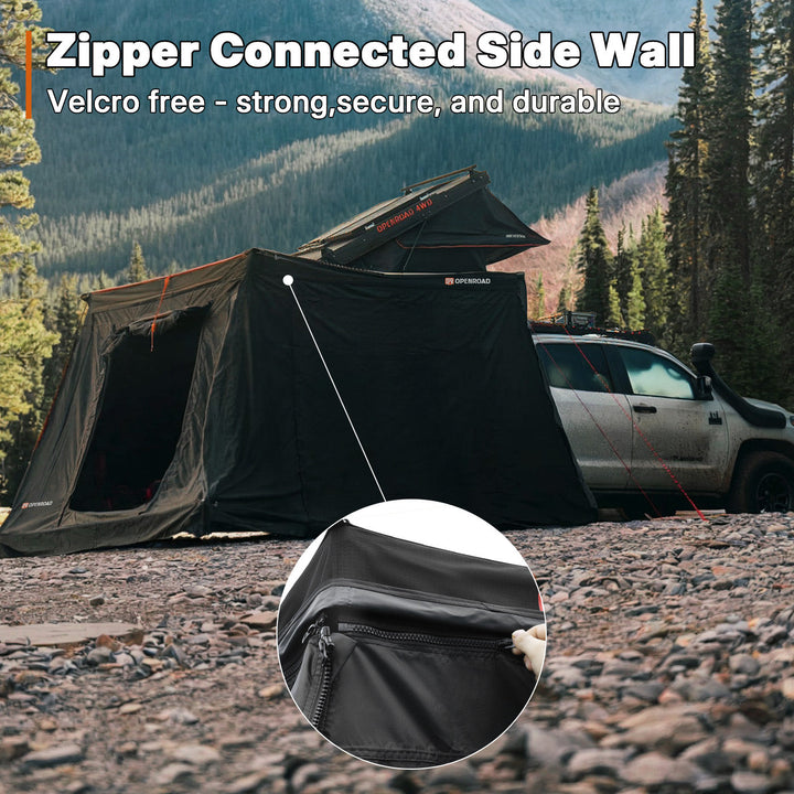 OPENROAD 270 Free Standing Awning for Camping - Adventure Series (Passenger Side)