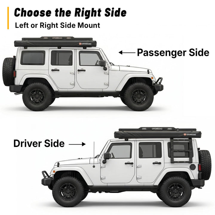 OPENROAD 270 Free Standing Awning for Camping - Trail Series (Passenger Side)