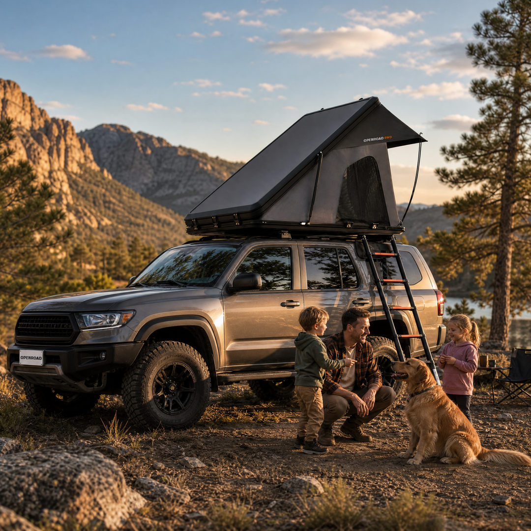OPENROAD Aluminum Hard Shell Roof Top Tent - EdgeRoof Series