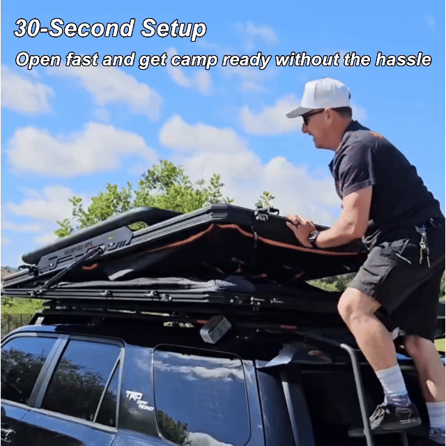 OPENROAD Aluminum Hard Shell Roof Top Tent - PeakRoof LT V2 Series
