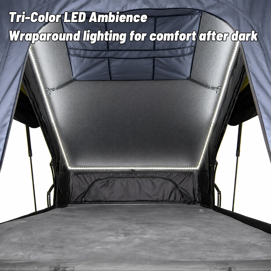 OPENROAD Aluminum Hard Shell Roof Top Tent - PeakRoof LT V2 Series
