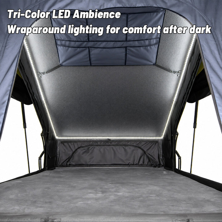 OPENROAD Aluminum Hard Shell Roof Top Tent - PeakRoof LT V2 Series