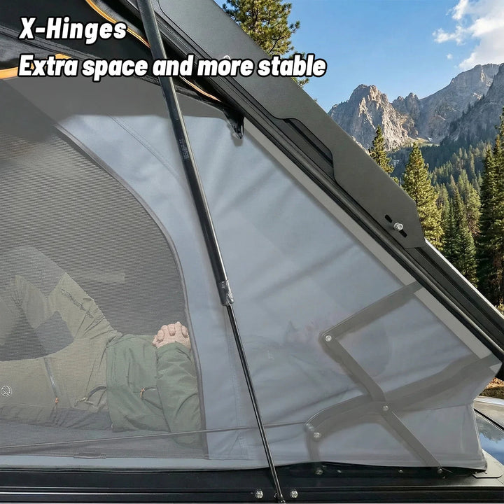 OPENROAD Aluminum Hard Shell Roof Top Tent - PeakRoof LT V2 Series