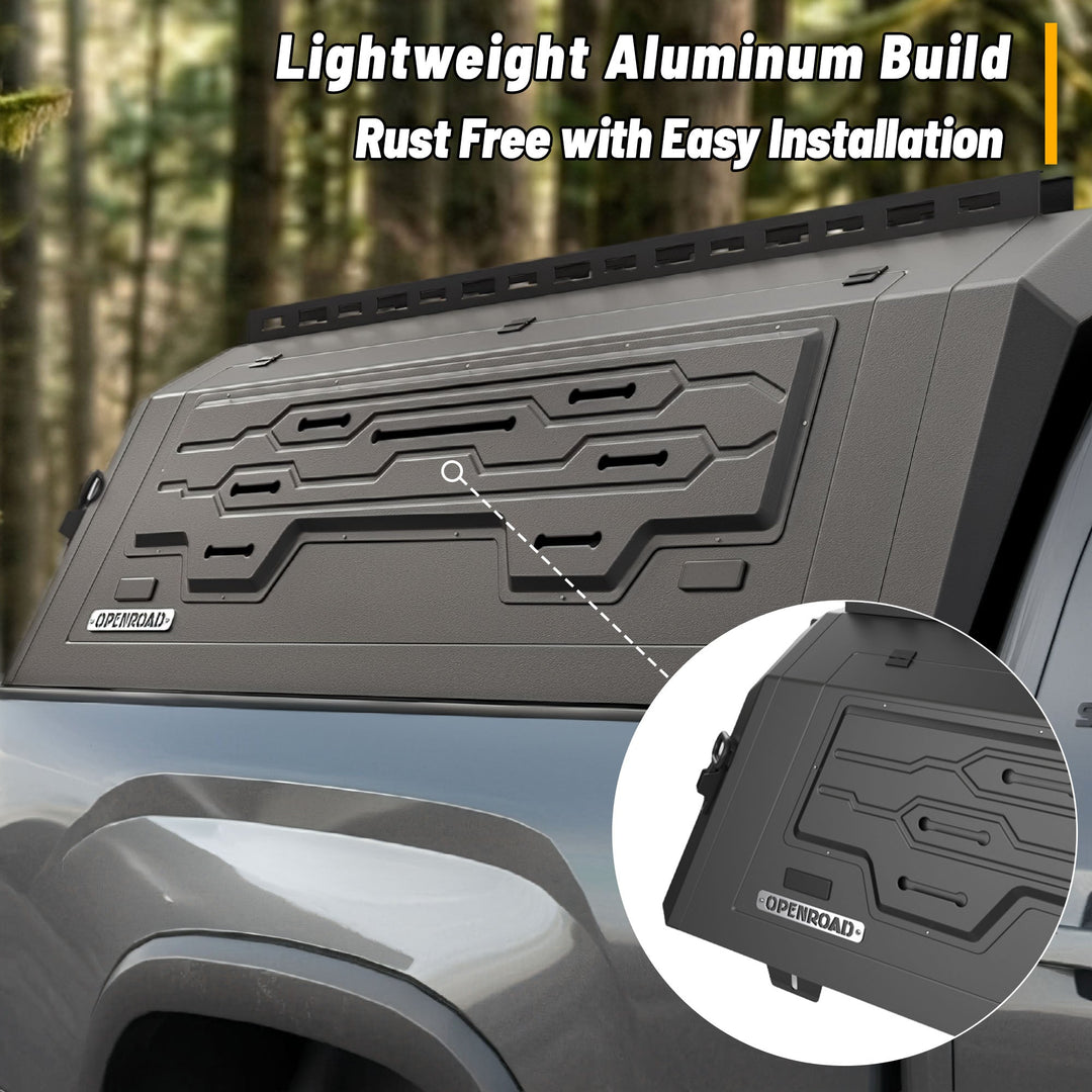 OPENROAD Aluminum Truck Cap for Toyota Tundra (2022-2026) – 5.5ft Bed