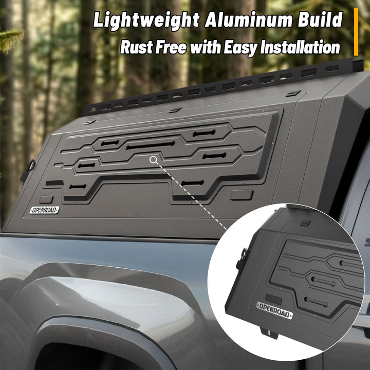 OPENROAD Aluminum Truck Cap for Toyota Tundra (2022-2026) – 5.5ft Bed