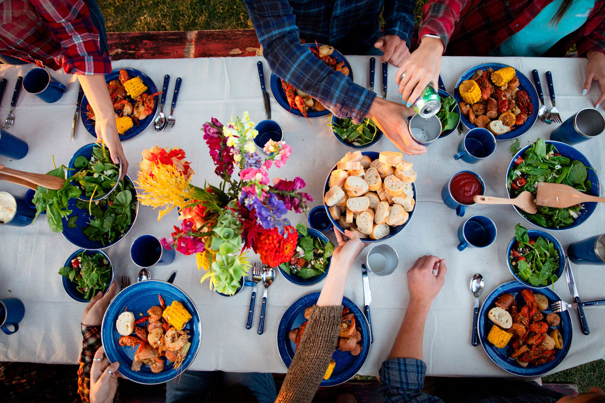 GSI Outdoors Pioneer Enamelware Table Set - Thumbnail 4