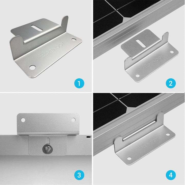 Renogy Set of 4 Solar Panel Mounting Z Bracket
