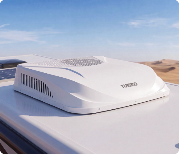 TURBRO Greenland 12,000 BTU 12V DC Inverter Rooftop RV Air Conditioner - White