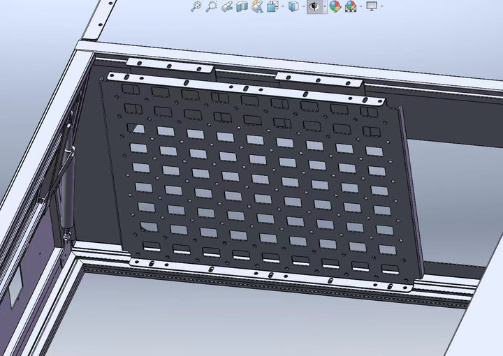 Front Molle Panel – Mount Controllers, Inverters & Organize Gear in Your Truck or Canopy Camper - Ultimate Adventure Supply