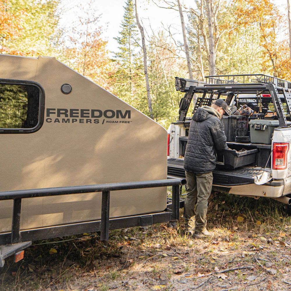 American Trailer Rv Freedom Camper | Lightweight Insulated Truck & Trailer Camper ...