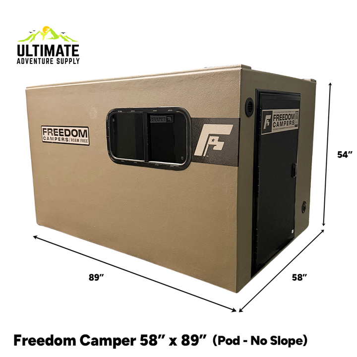 Freedom Camper Truck Bed &amp; Trailer Camper - Lightweight Insulated Shell