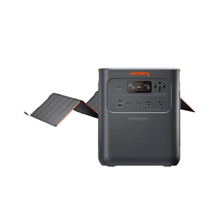Jackery HomePower 3600 Pro Max + SolarSaga 500X Solar Panel - Jackery Solar Generator HomePower 3600 Pro Max
