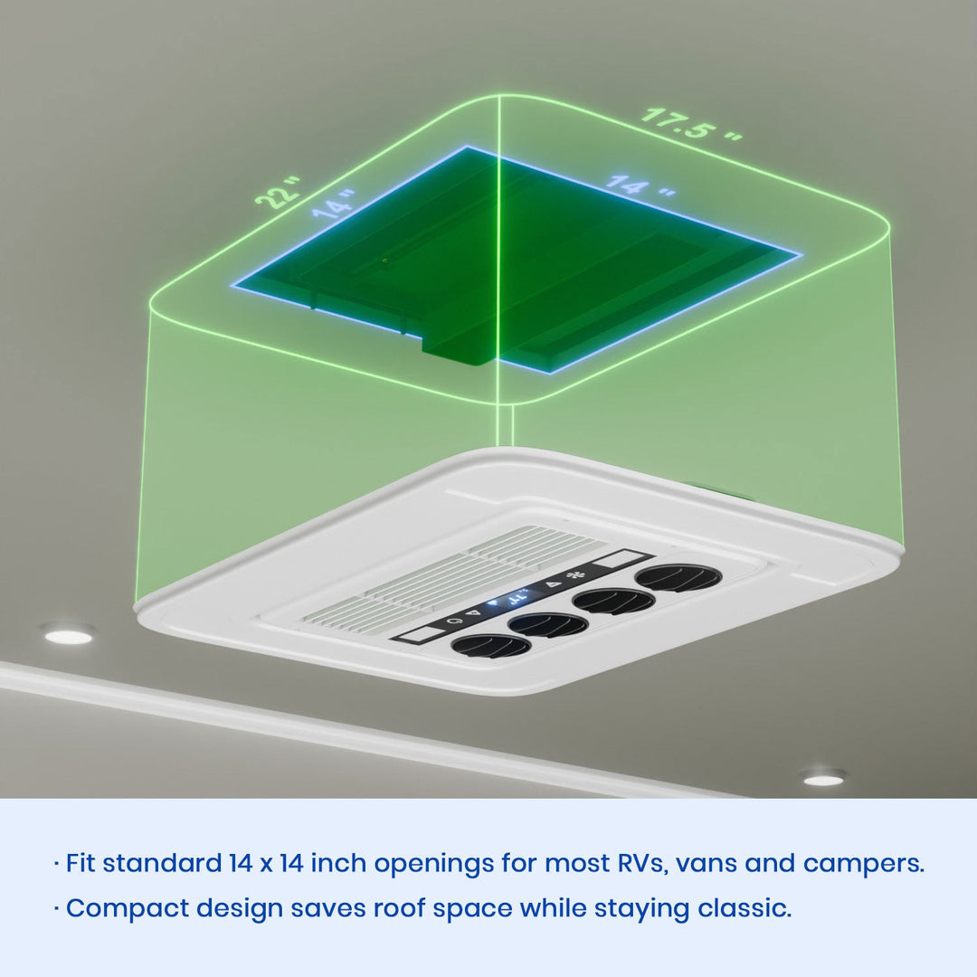 Outequipro 12V RV Air Conditioner – 10,000 BTU